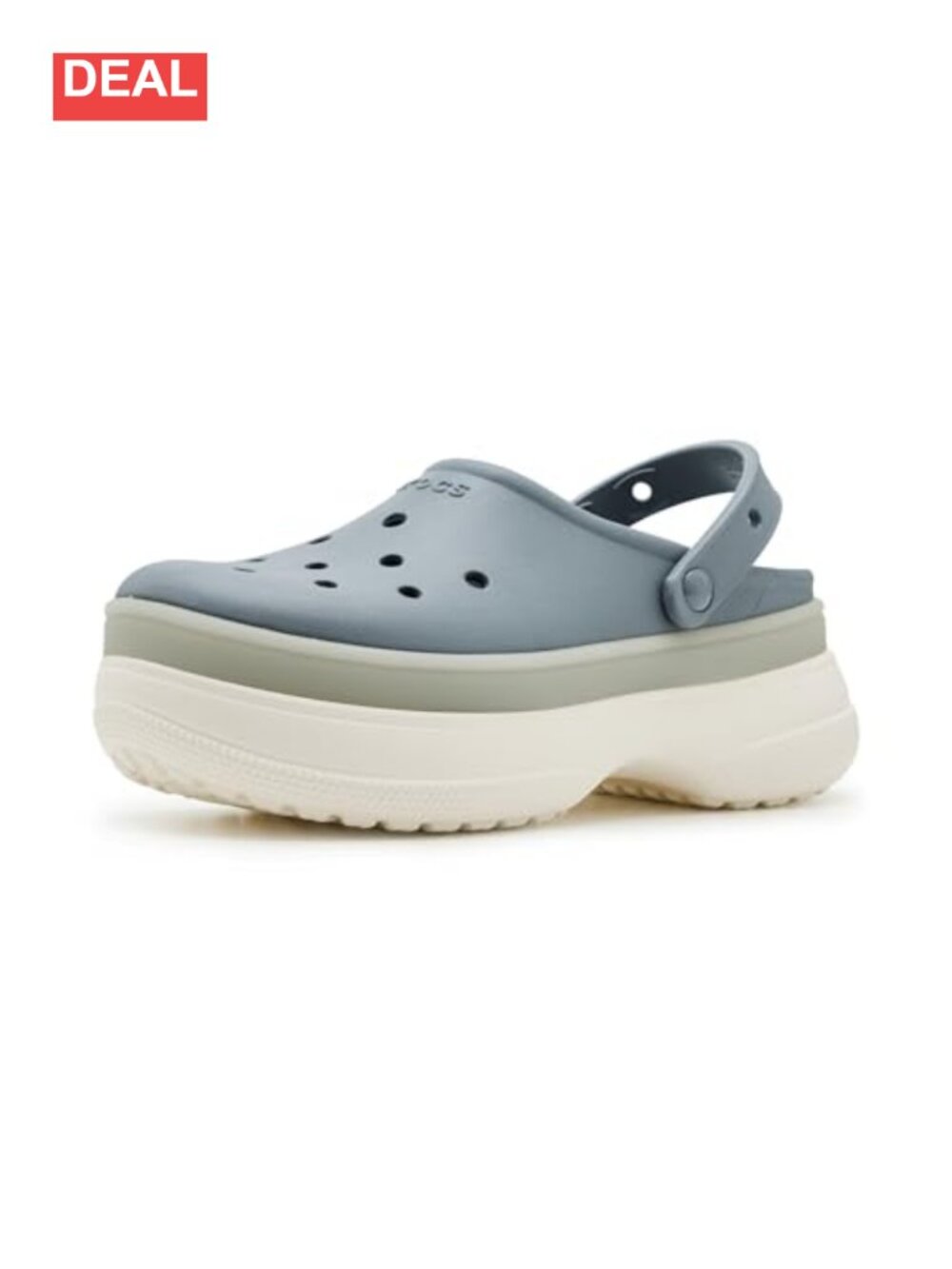 Classic Stacked Platform Clogs Slip-On Water Resistant Casual Shoes